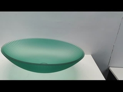 500*360*155mm Lava-jato de vidro temperado com buraco de drenagem de 45mm