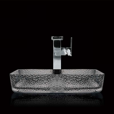 Banheiro fumarento 105mm liso da bacia de Grey Retangular Vessel Sinks Wash