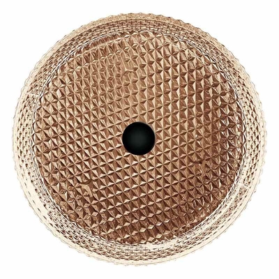 Bacia autônoma do dissipador do banheiro da cor do chá de Diamond Vanity Counter Wash Basin