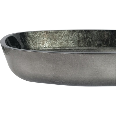 Gravação de vidro resistente da cor verde de bacia de lavagem do tampo da mesa do risco moderna