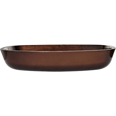 Bancada retangular Brown Russet da bacia de lavagem da mão do vintage do projeto moderno grande