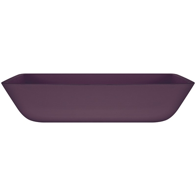 Dissipador retangular Matt Purple Glass Countertop ácido do banheiro da embarcação