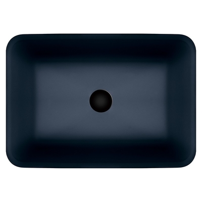 Bacia de lavagem preta de vidro moderada 12mm da cor Matt Counter Top Bowl Sink ácido
