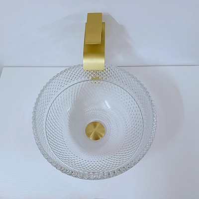 O banheiro aumentado profundo da bacia afunda a embarcação Crystal Clear Washing