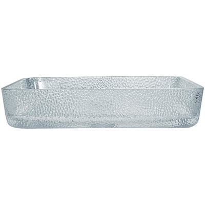 330mm 460mm Banheiro Lava-louças Tabela superior vidro superficial Die Casting Cristal claro