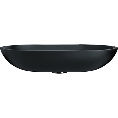Revestimento dado forma oval preto da oxidação do banheiro do dissipador da embarcação anti