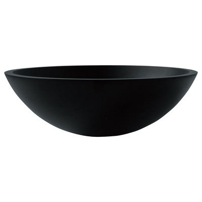 Revestimento de vidro ácido da oxidação de Matt Black Basin Round Bathroom do hotel anti