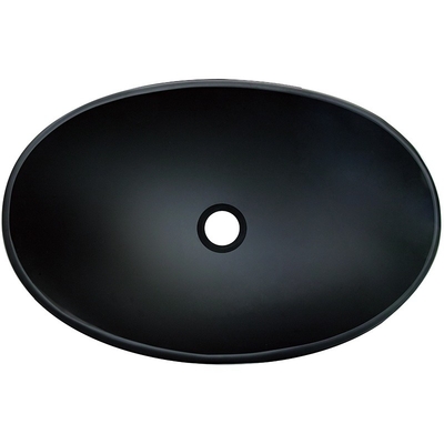 O lingote dá forma ao ácido Matt Black Vanity Basin Bathroom 540mm que o comprimento moderou limpo fácil de vidro