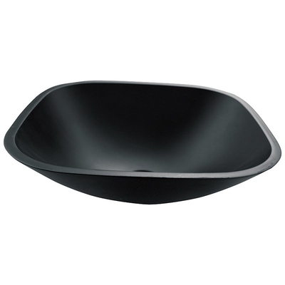 O preto ácido do tampo da mesa de Matt Square Bowl Bathroom Sink moderou a anti bancada de vidro da oxidação