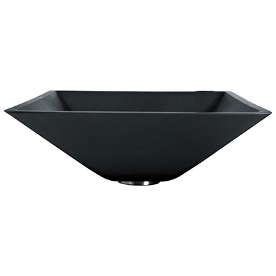 142mm Matt Black Basin Square Funnel ácido dão forma ao banheiro moderado