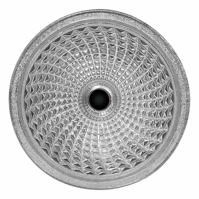 O funil de prata deu forma aos dissipadores de vidro da embarcação de Crystal Wash Basins Chromed Etched