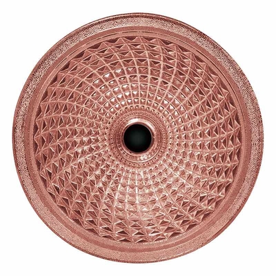 Rose Gold Bathroom Sink Crystal dada forma funil cromou o comprimento de 450mm