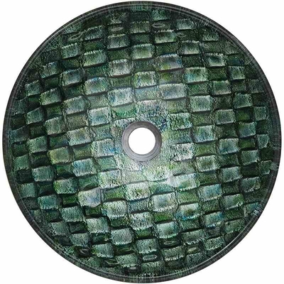 Mão de vidro moderada círculo da bacia do dissipador que tira o dissipador circular do banheiro da embarcação do derretimento quente