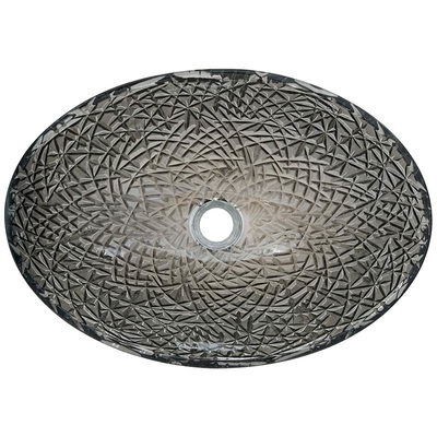 Bacia cromada da bacia de lavagem do banheiro acima do cristal moderno de prata oval contrário