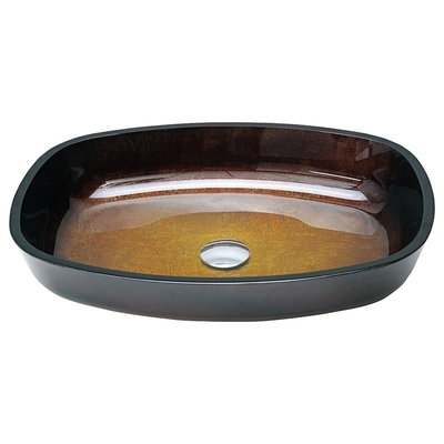 O inclinação Brown moderou bacias que de lavagem do banheiro o melão dá forma a dissipadores de vidro contínuos do tampo da mesa
