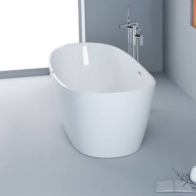 Banheira moderna de acrílico de forma oval fresca brilhante