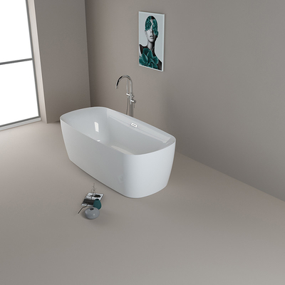 170x80x58cm Banheira de remoção acrílica com escoamento central