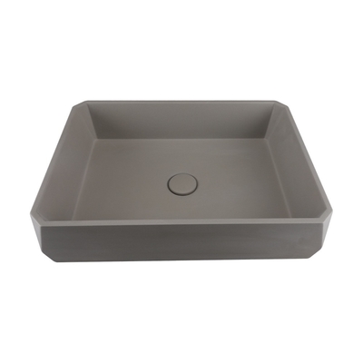 Taupe Argile Counter Top Table Concrete Wash Basin Matte Finish