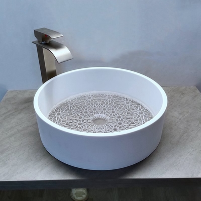 Marmo branco borda vidro transparente fundo de vidro lavatório taça lavatório bancário