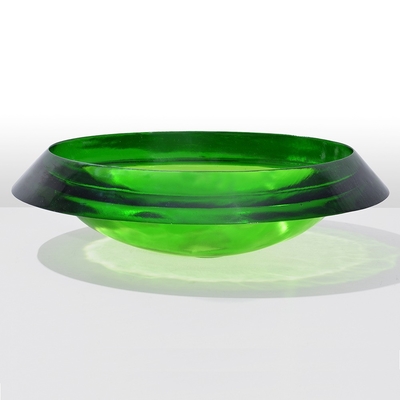 Semi - Incorporado Vasos de vidro de vidro de vidro de vidro de vidro de vidro verde Lava-louças