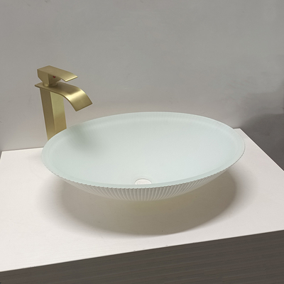 Moderno vidro superior lava-louças Design elegante resistente a arranhões superfície